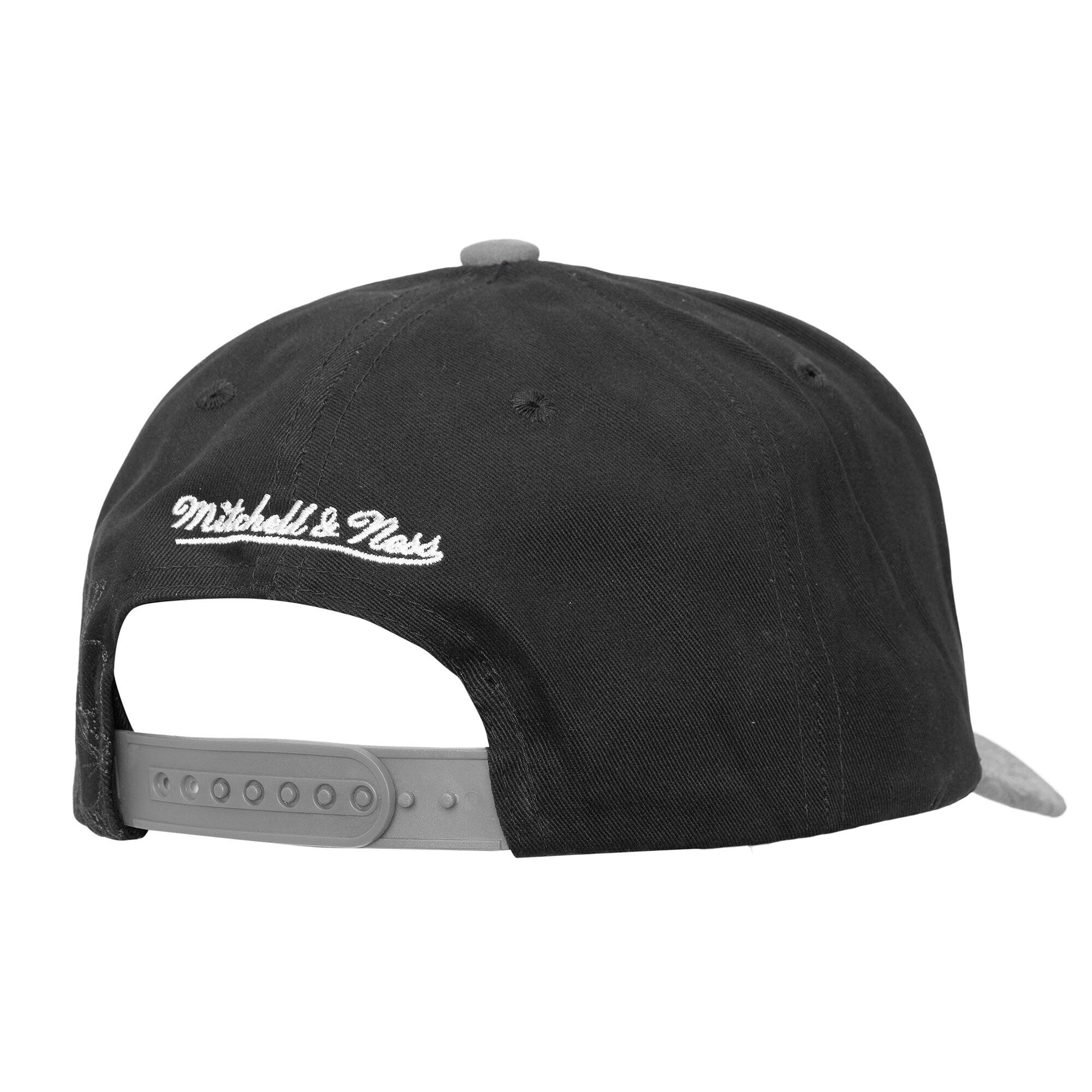 Casquette ajustable noire/grise pour homme Mitchell & Ness San Antonio Spurs May Flowers